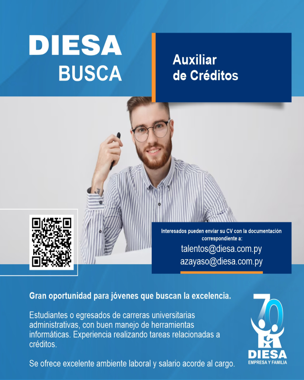 Oportunidad Laboral: Auxiliar de Créditos