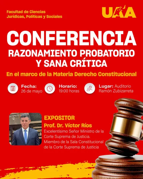 Conferencia: Razonamiento Probatorio y Sana Crítica