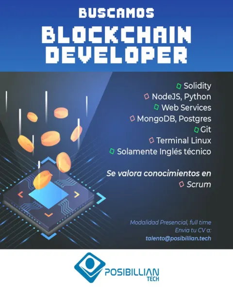 Oportunidad Laboral: Blockchain Developer