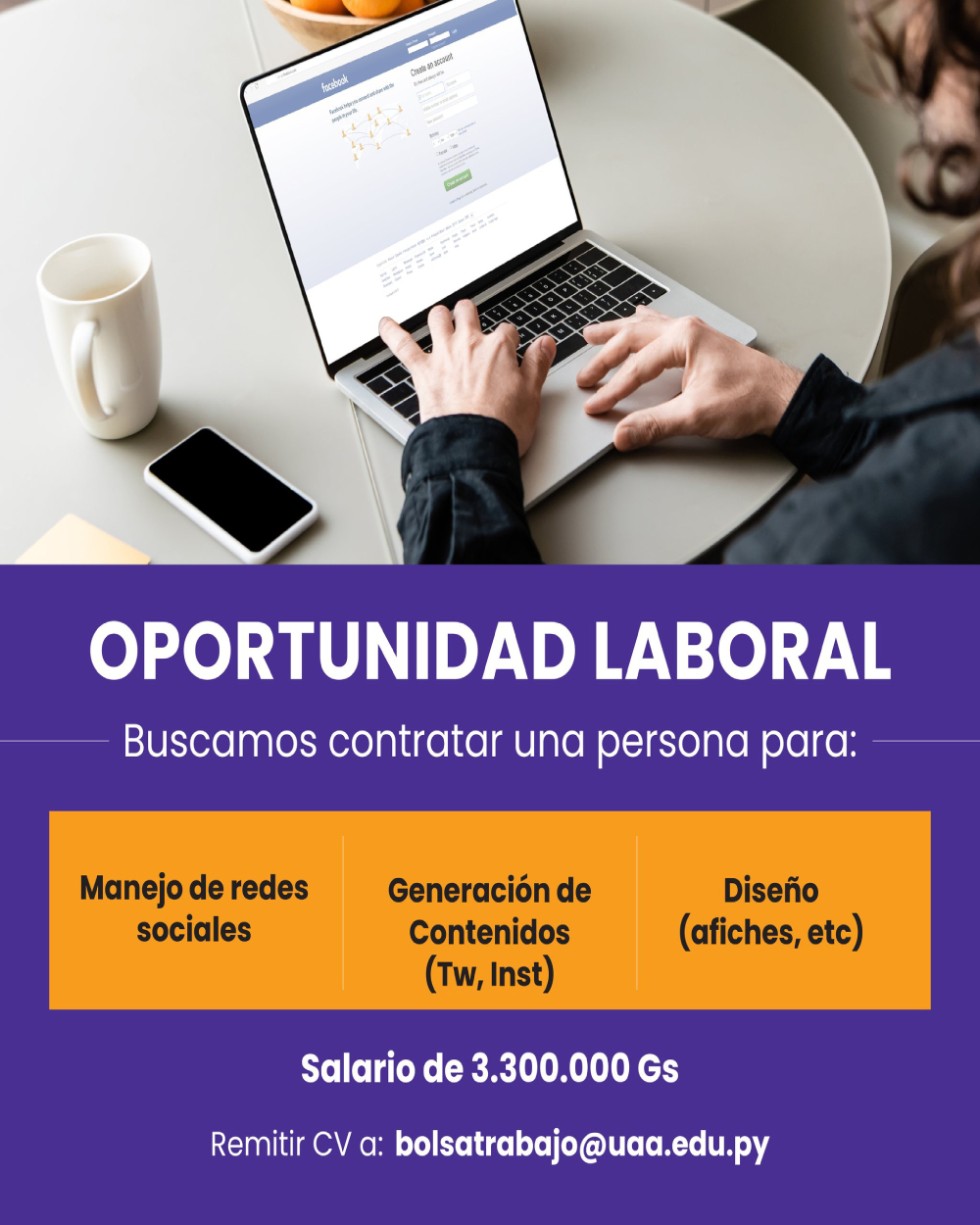 Oportunidad Laboral: Community Manager / Creador de Contenidos