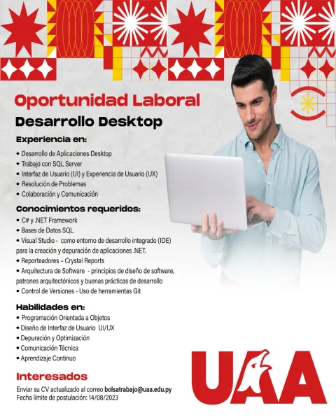 Oportunidad Laboral: Desarrollo Desktop