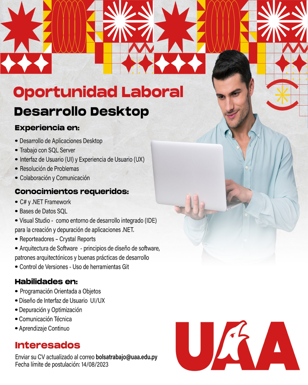 Oportunidad Laboral: Desarrollo Desktop