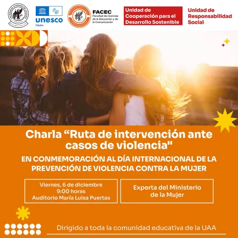 Charla "Ruta de intervención ante casos de violencia"