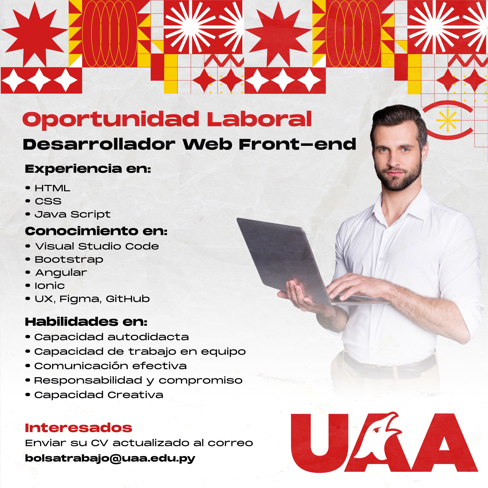 Oportunidad Laboral: Desarrollador Web Front-end