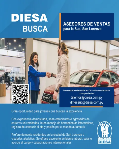 Oportunidad Laboral: Asesores de Ventas
