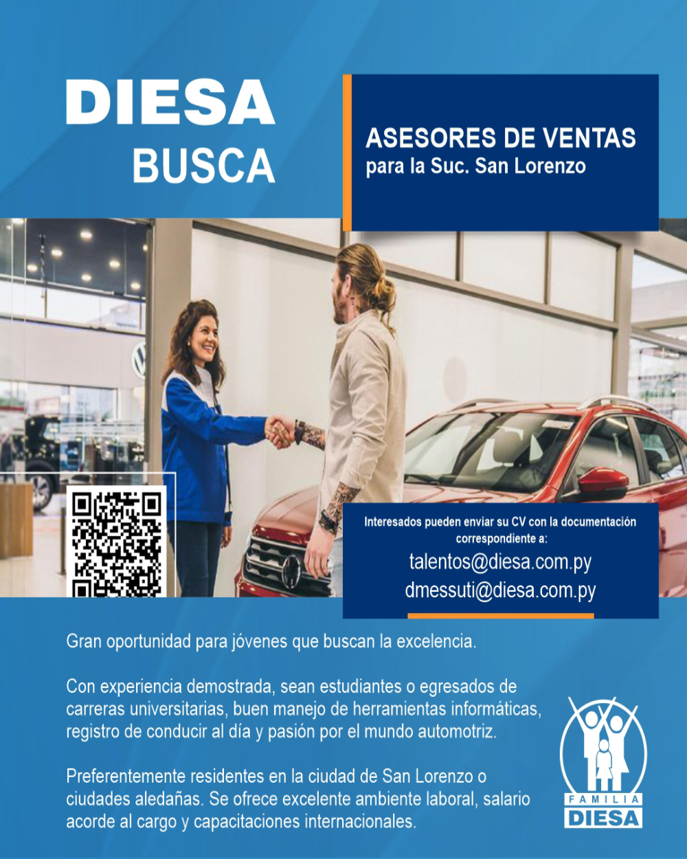 Oportunidad Laboral: Asesores de Ventas
