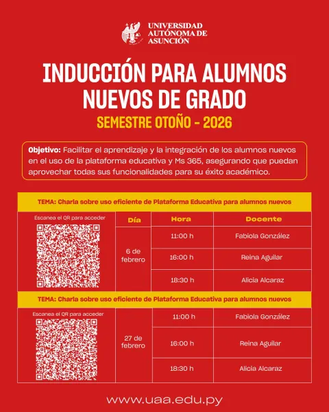 Si sos alumno nuevo, este espacio es para vos.