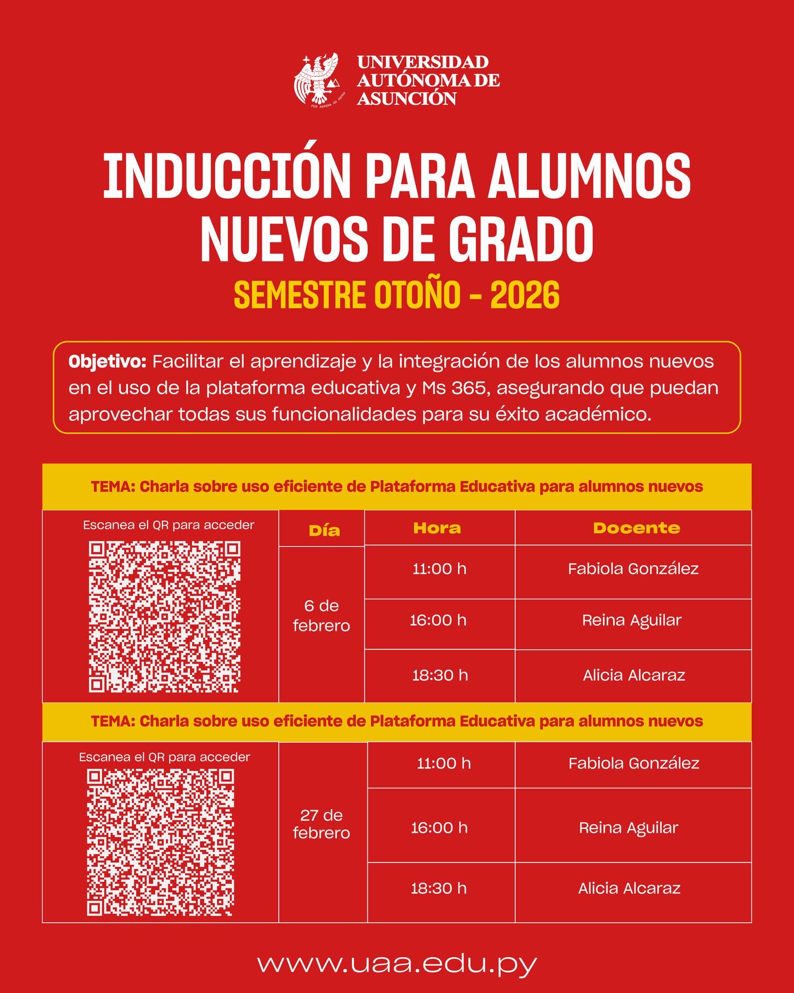 Si sos alumno nuevo, este espacio es para vos.