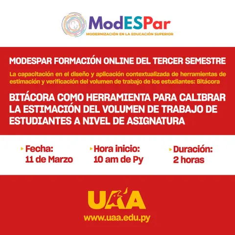 ModEsPar - Formación Online del Tercer Semestre