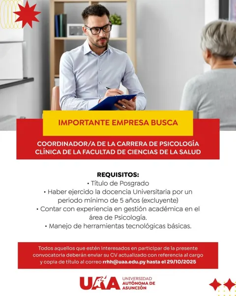 Coordinador/a de la Carrera de Psicología Clínica