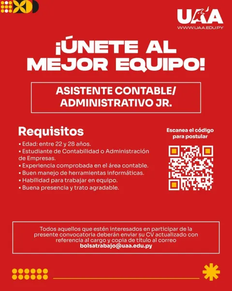 Asistente Contable/Administrativo Jr.