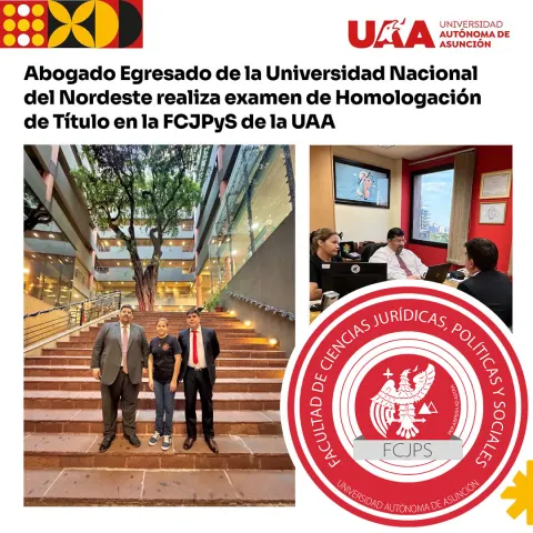 Abogado Egresado de Argentina realiza examen de Homologación de Título en la FCJPyS de la UAA