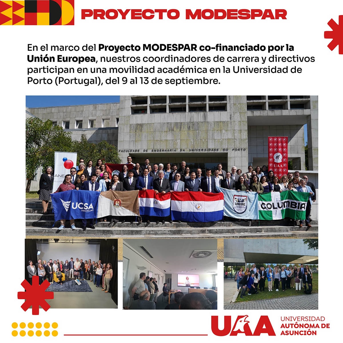 Autoridades de la UAA representaron a la universidad en Portugal