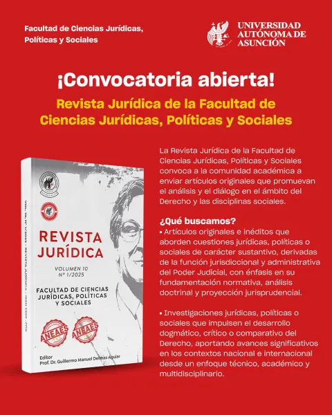 Convocatoria abierta para la Revista Jurídica de la UAA