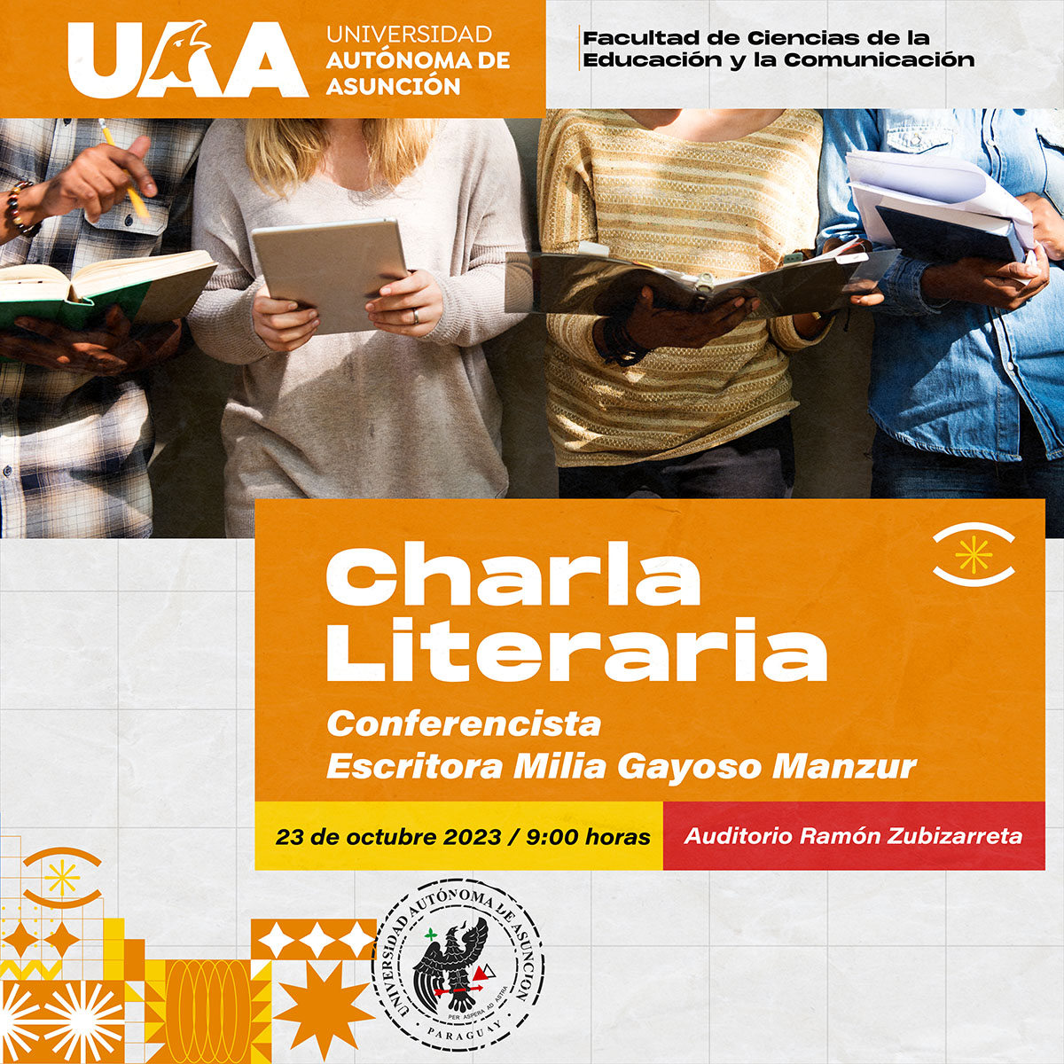 Charla literaria