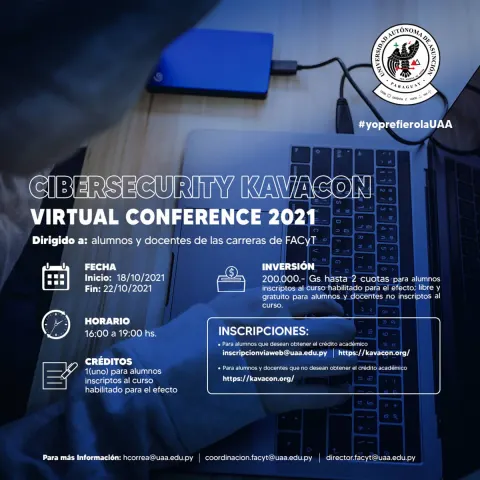 Cibersecurity KavaCon Virtual Conference 2021 (18/10/2021-||-22/10/2021)