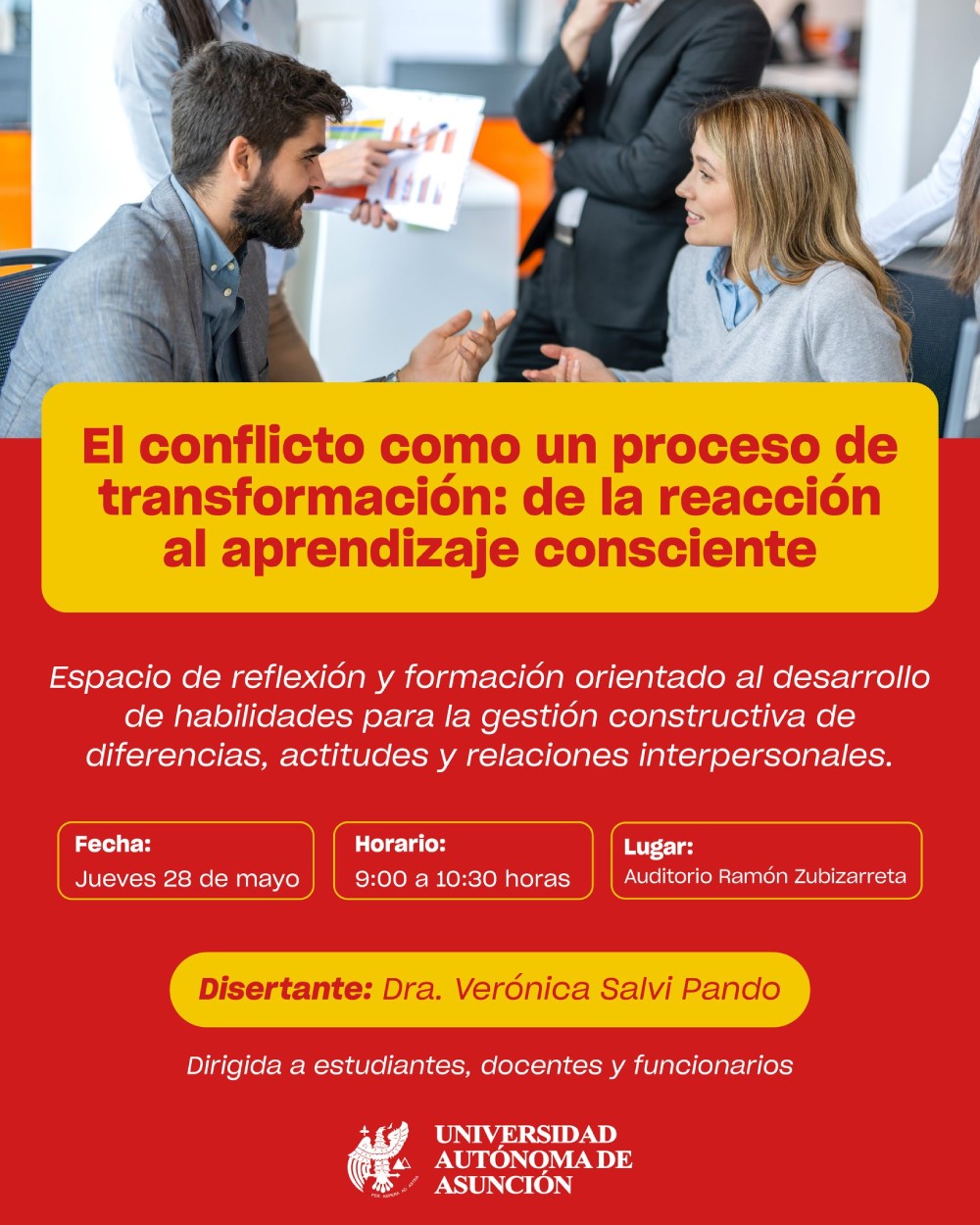 Conferencia sobre gestión constructiva de conflictos - UAA