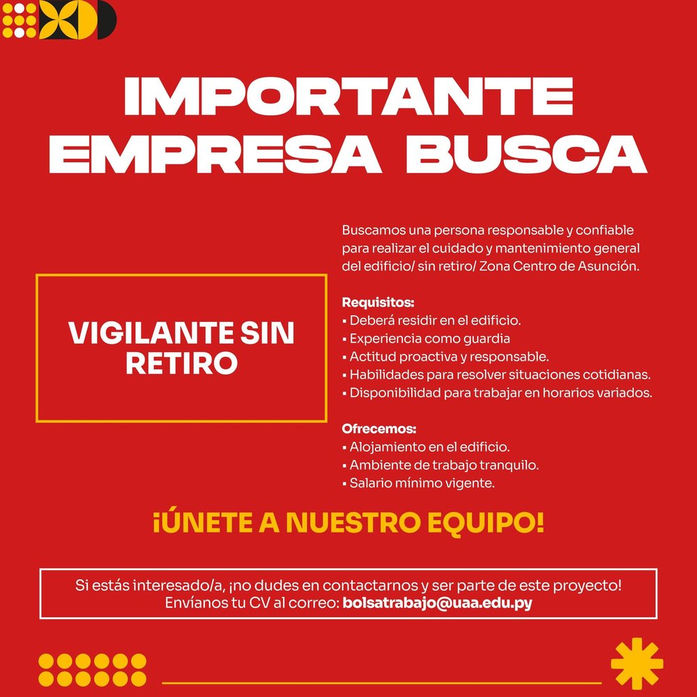 Vigilante Sin Retiro
