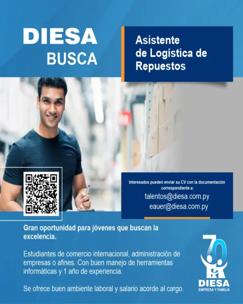 Oportunidad Laboral: Asistente de Logística de Repuestos
