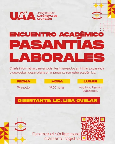 Participa del Encuentro Académico de Pasantías Laborales