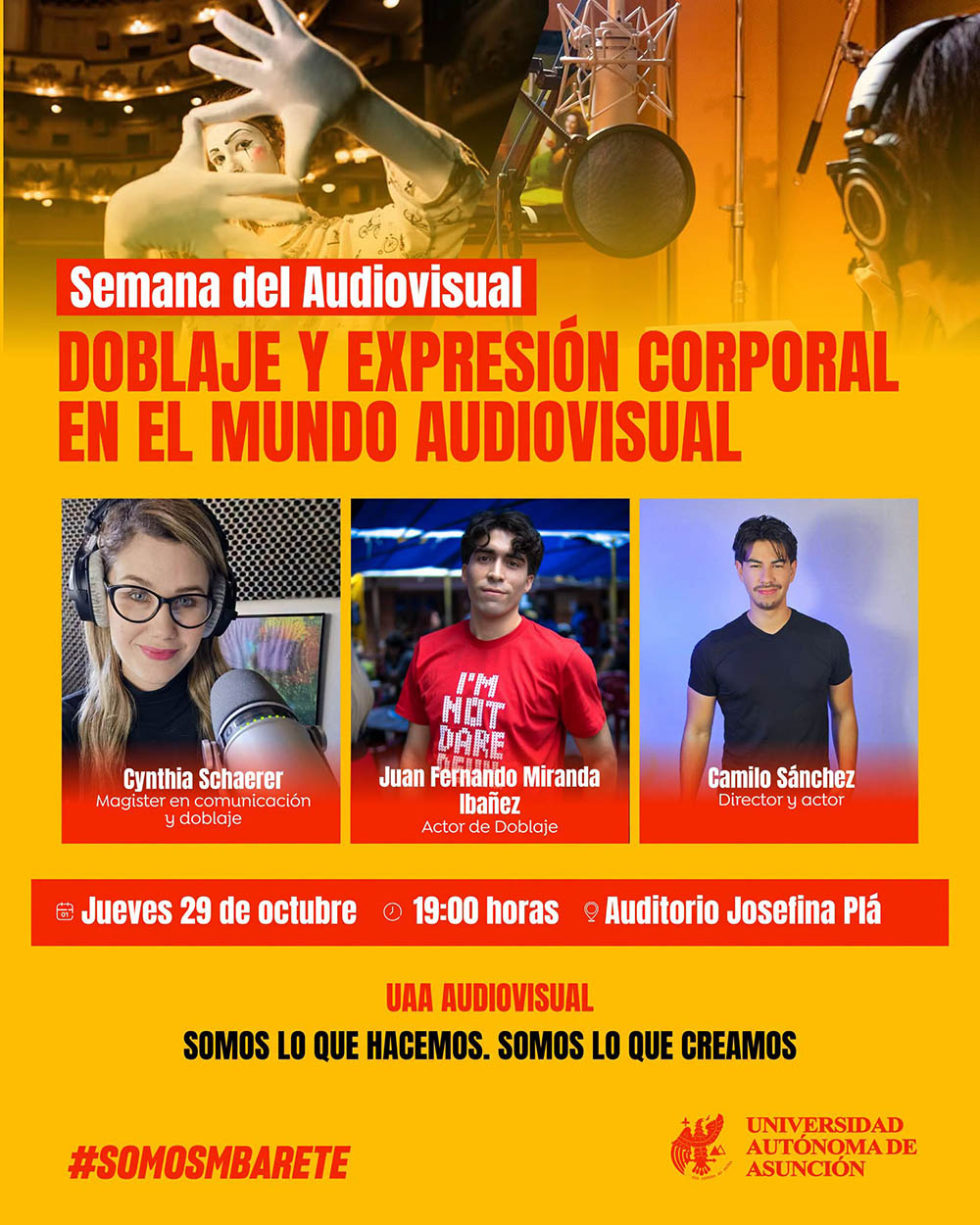 Semana del Audiovisual UAA: doblaje y expresión corporal